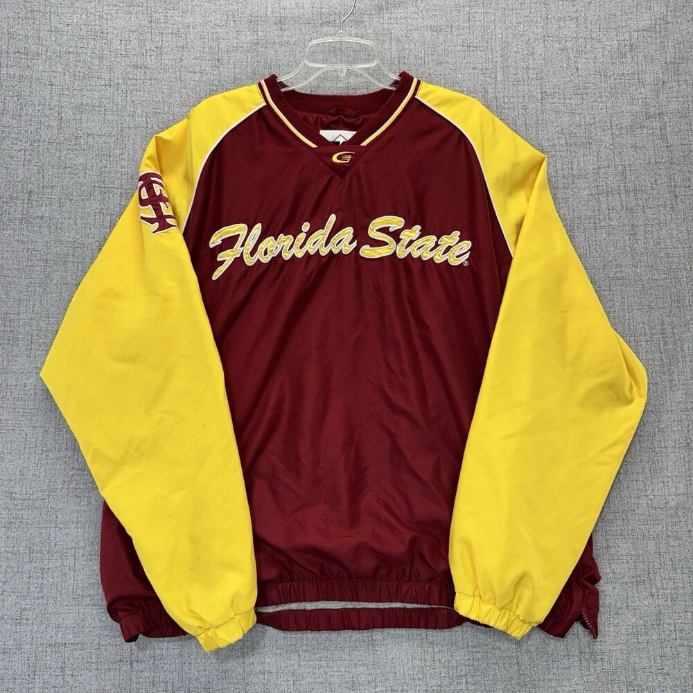 Vintage Florida State Seminoles Windbreaker Jacket Men's Size XXL Pullover